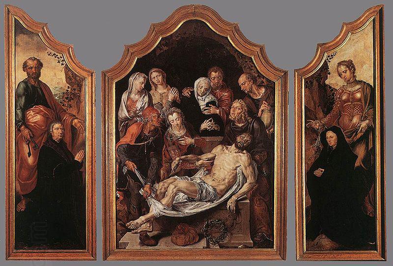 Maarten van Heemskerck Triptych of the Entombment China oil painting art